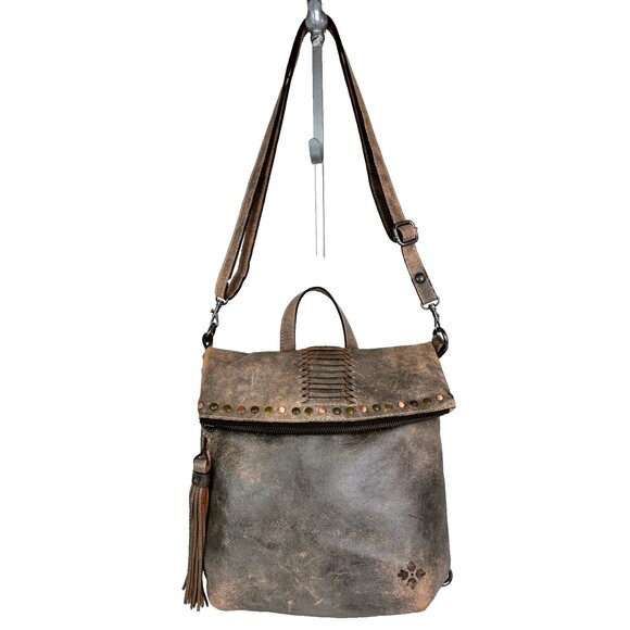 Patricia Nash Heritage Luzille Backpack Convertible Crossbody Bag Distressed Ltr - Picture 2 of 16